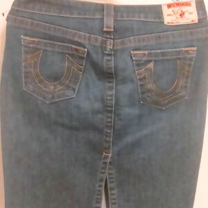 True Religion denim skirt